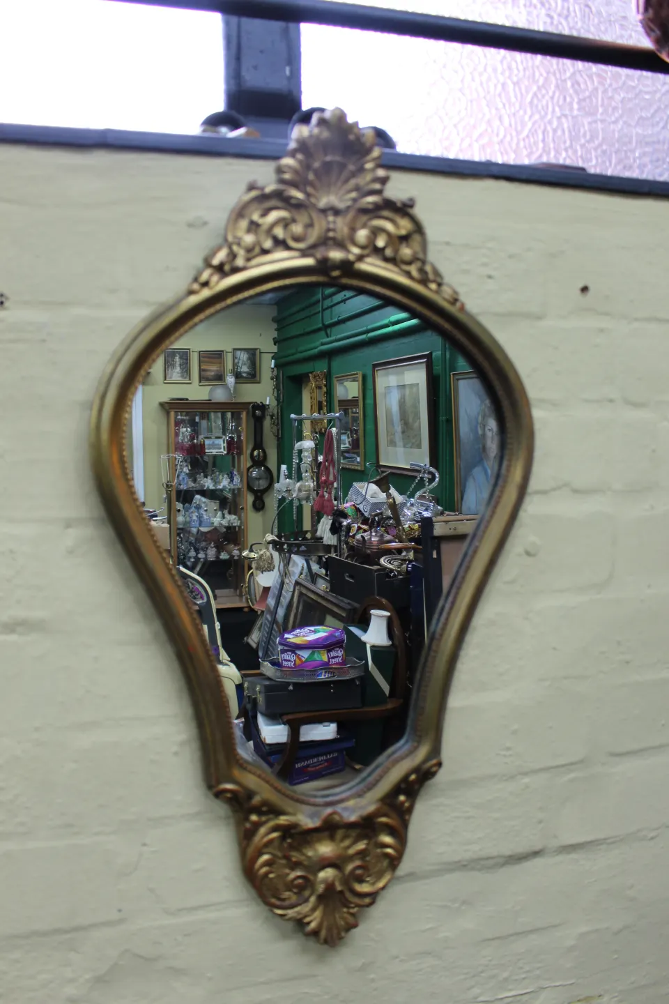Vintage Gilt Shaped Mirror