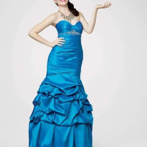 Alfred Angelo prom/pageant dress in bluebell RRP £495 size 12 to 14