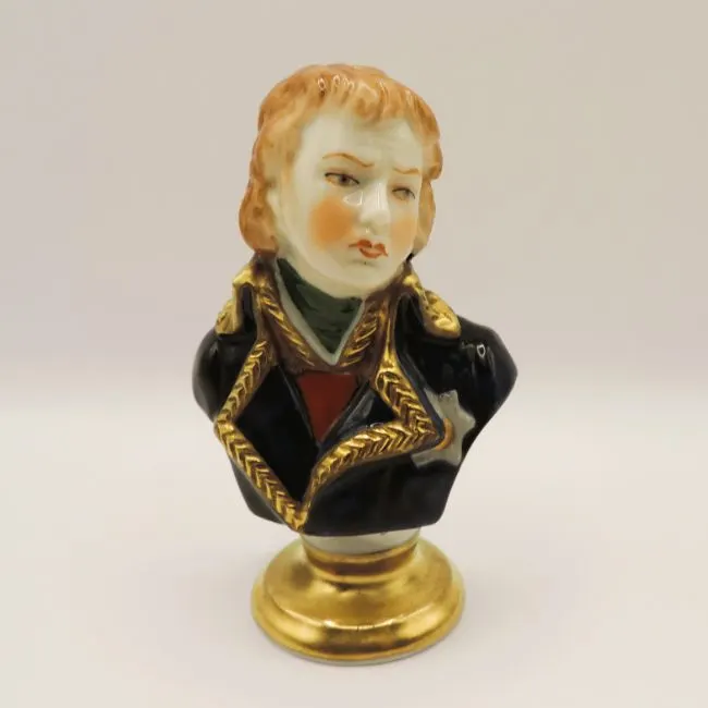 Rudolf Kammer Volkstedt Porcelain Bust of Napoleon Marshal Jean Lannes