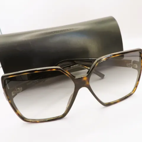 Saint Laurent Paris 'BETTY' SL232 Havanah Framed Sunglasses New With Case