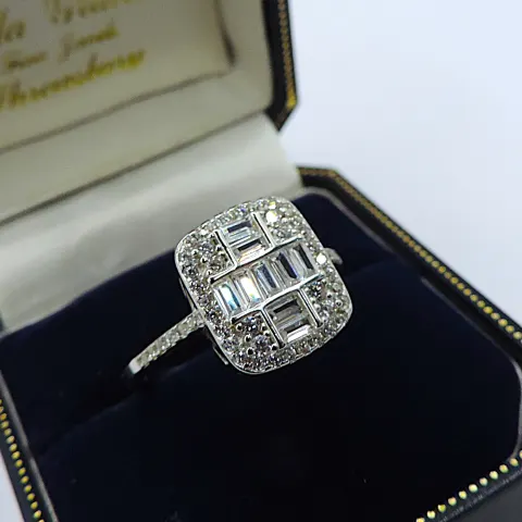 925 Silver Gemstone Ring New With Gift Pouch
