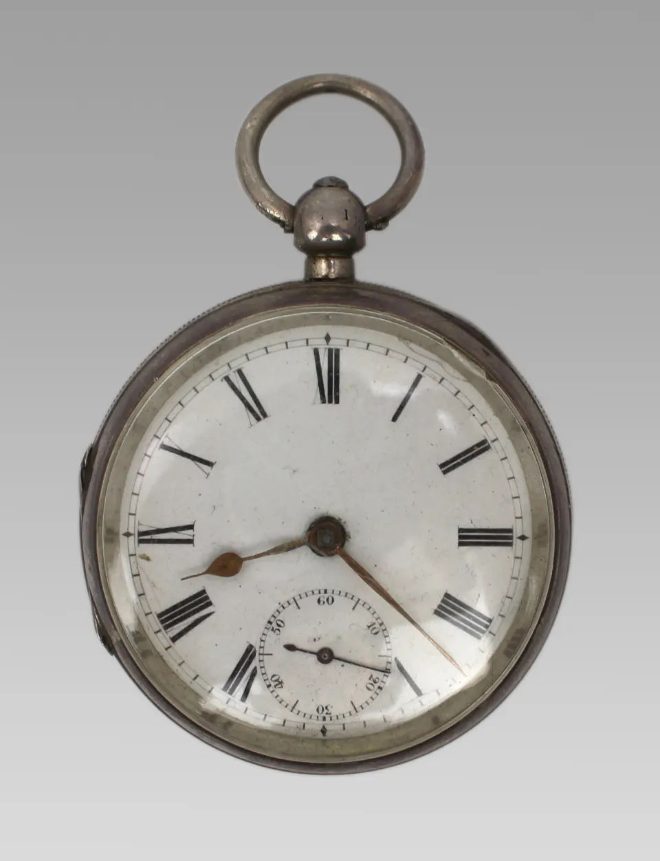 Antique Silver Key-Wound Pocket Watch