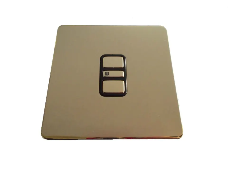 100 x 300W Single Digital Dimmer Light Switch Schneider Multiway Polished Brass EBPBRP