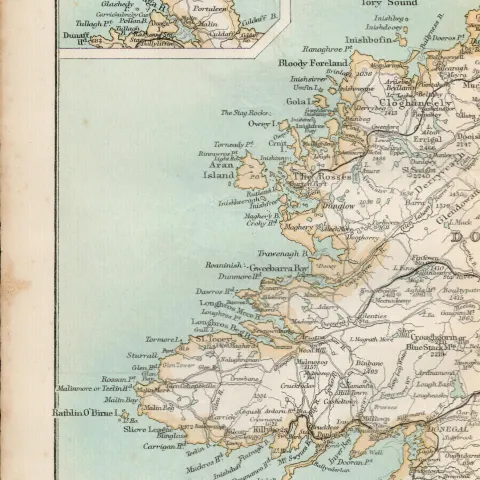 Donegal Aran Island Tory Island Antique Map 1.