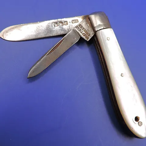 George V Silver and Mother of Pearl Fruit Knife 1923