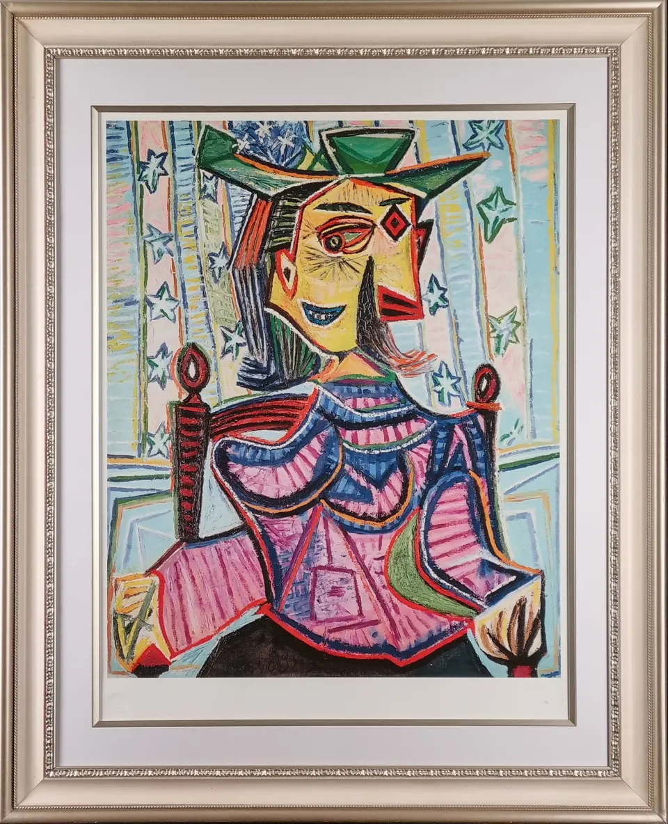 Pablo Picasso "Seated Portrait of Dora Maar, 1939" Certified Limited Edition.
