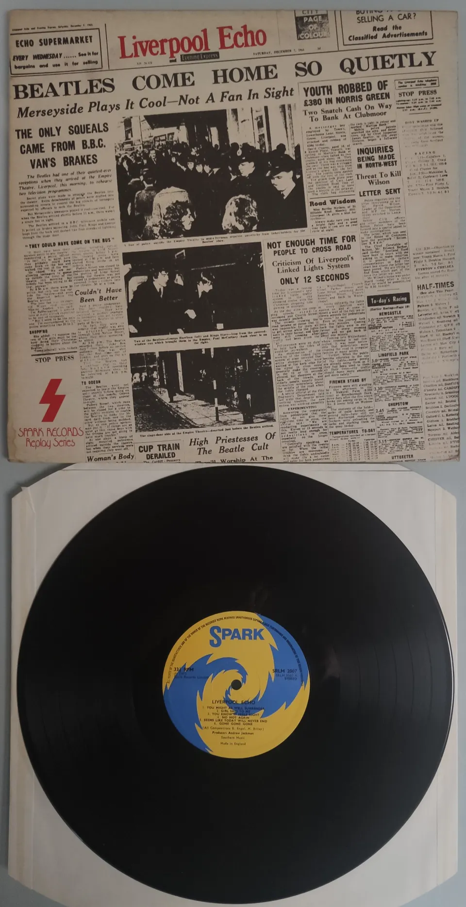Liverpool Echo Self-Titled Vinyl LP UK 1973 First Pressing