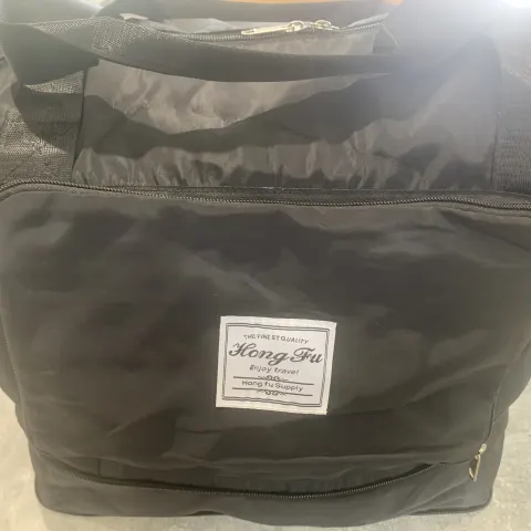 Hung Fu Black Large Capacity Folding Travel Bag