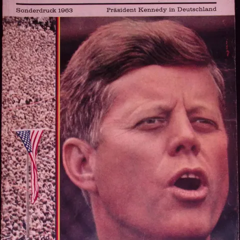 John F Kennedy Historic Trip to Berlin 76 Page Magazine 1963 Berliner Jlluftrirt