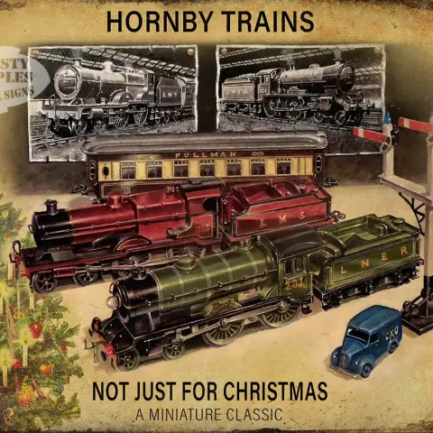 Hornby Train Set "Not Just For Christmas" Nostalgic Metal Wall Art