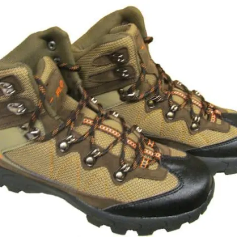 UK 3 - EU 36 Hiking - Walking Boots Khaki/Orange Camping Trail Shoes
