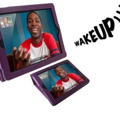 50 x Leather Look iPad 2 3 or 4 Case with Flip Stand Sleep/Wake Sensor PURPLE