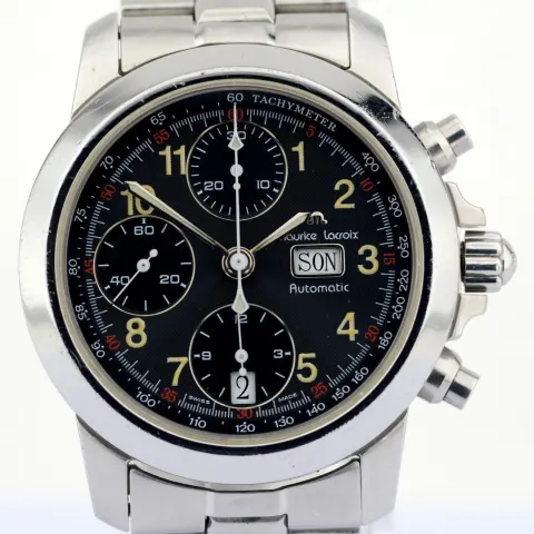 Maurice Lacroix / 39721 Automatic Chronograph - Gentlemen's Steel Wristwatch