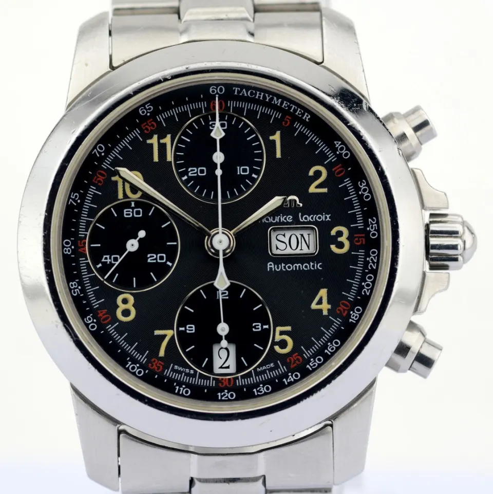 Maurice Lacroix / 39721 Automatic Chronograph - Gentlemen's Steel Wristwatch