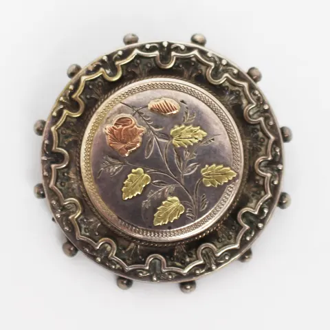 Silver & Gold Floral Brooch
Unhallmarked