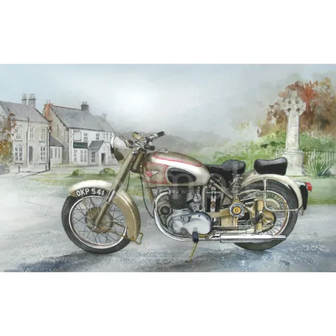 B.S.A.  1950 A10 Golden Flash Motorbike  Metal Wall Art