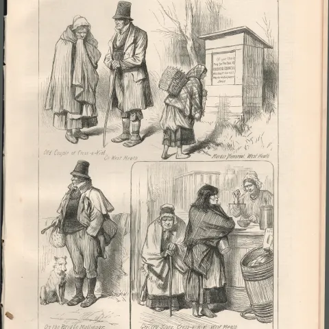Sketches Ireland Dublin, Wicklow. Meeting of the Waters, Mullingar 1880