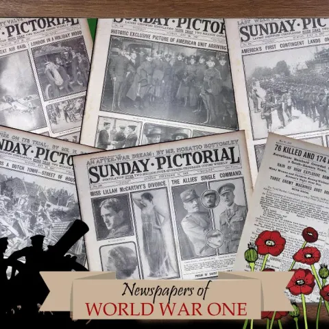 Collection 5 WW1 Authentic Antique Newspapers War Reports & Pictures-15.