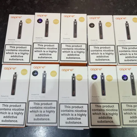JOBLOT 10 x ASPIRE POCEX KIT VAPE PENS ROSE GOLD RRP £200