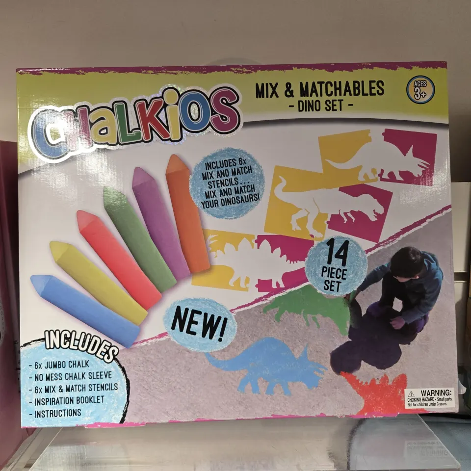10 Pcs Brand New Chalkios Large Set of Chalk Craft Drawing Game - Similar RRP £14.99 - 10 Pcs In Lot