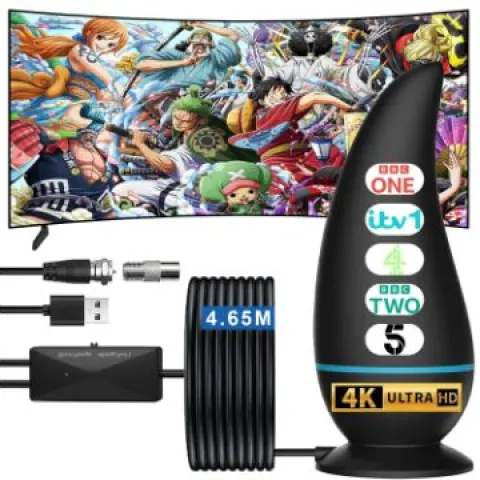 Indoor TV Aerial, Freeview Aerial Supports 4K 1080P AN-2019 RRP £28.65 Lb38