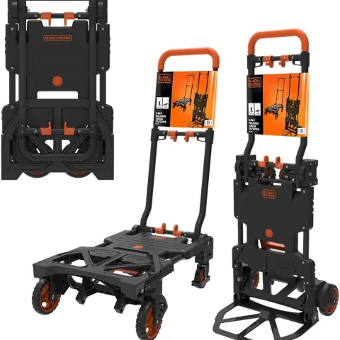BLACK+DECKER Platform Trolley - 2 in 1 Hand Cart and Platform Trolley