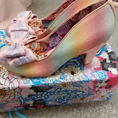 Irregular Choice shoes Lady Banjoe in pink size 38