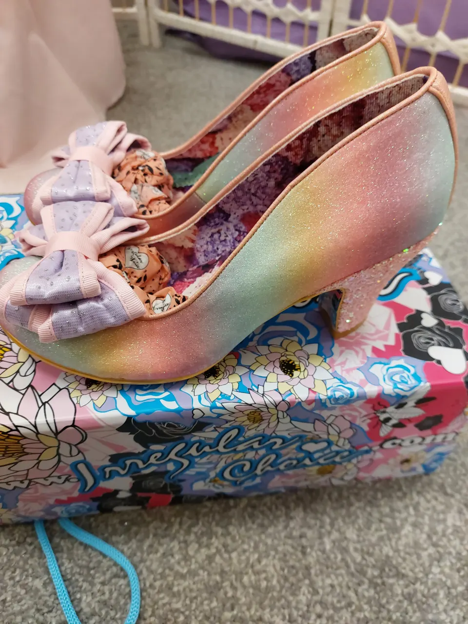 Irregular Choice shoes Lady Banjoe in pink size 38
