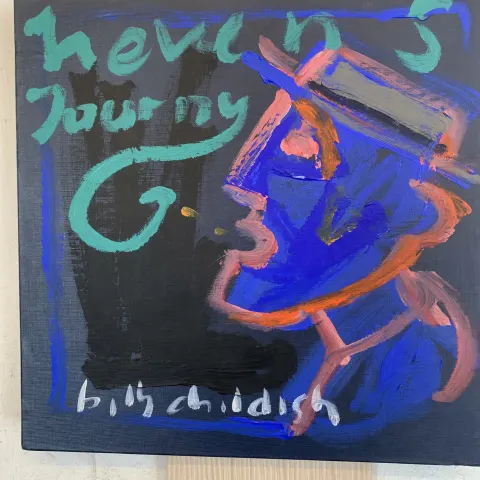 Billy Childish Original Painting (AKA Billy Hamper) Tracey Emin's Boyfriend Heavens Journey v/100