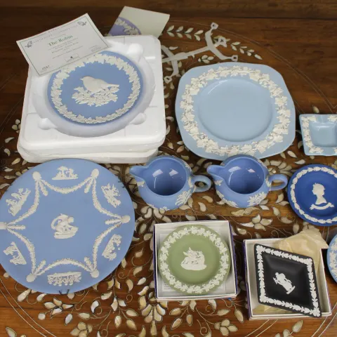Collection of 11 Pieces of Wedgwood Jasperware
