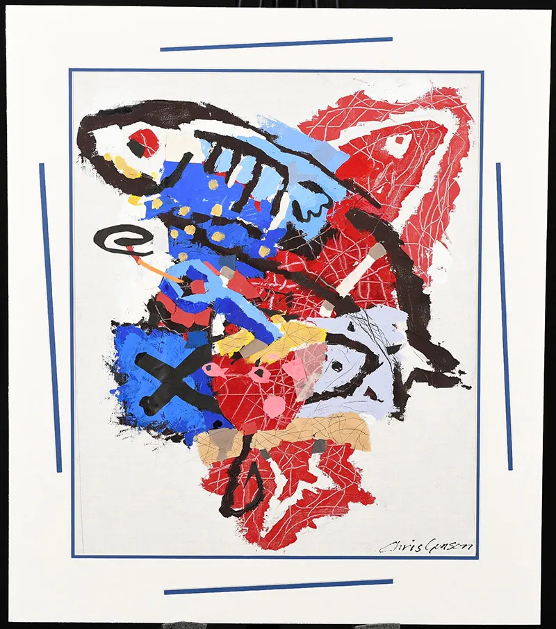 Chris Gonson Original Mixed Media on Canvas
