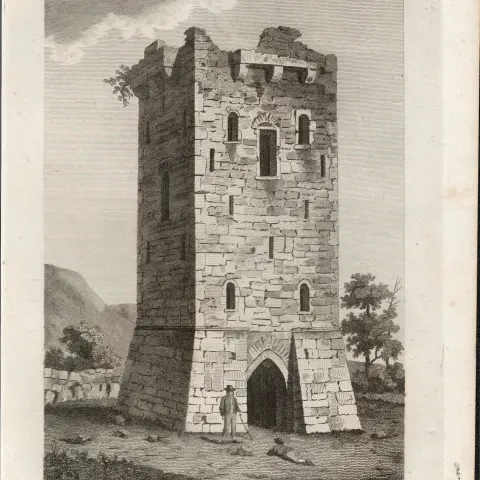 Claddagh Castle Co Galway Rare 1791 Francis Grose Antique Print.