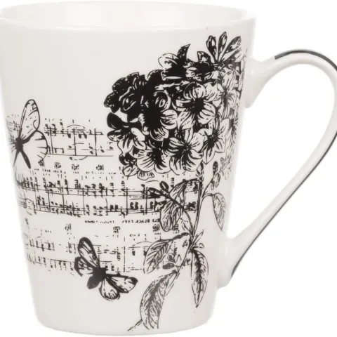 1440pcs Kitchen Vintage Printed Design Stoneware Mugs Cups 10.5oz WHOLESALE PALLET BULK