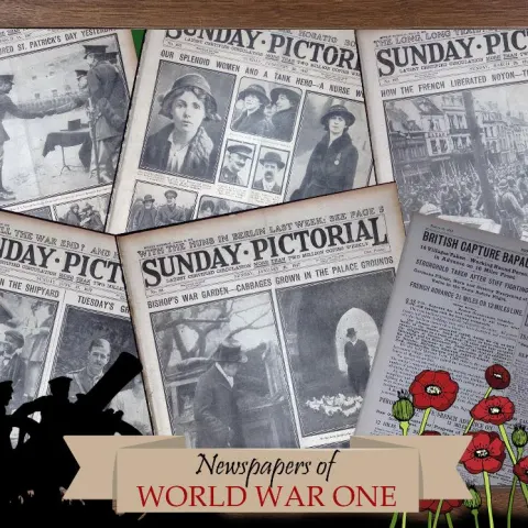 Collection 5 WW1 Authentic Antique Newspapers War Reports & Pictures-18.