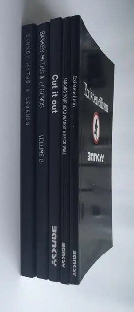 BANKSY (b.1974-) 3 Self Published Books 1st Edition 2001- 04 & Banksy Myths & Legends Pt1 & Pt 2