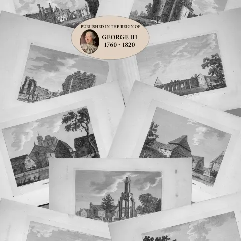 Job Lot Gloucestershire Francis Grose Antique 230+ Years Old Copper Engravings.