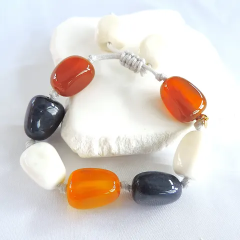 Lola Rose London Chunky Mixed Colour Quartz Gemstone Bracelet - New