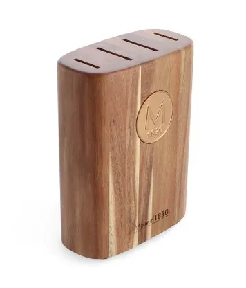 Mauviel 1830 Acacia Wood Knife Block - 4 slots L14c