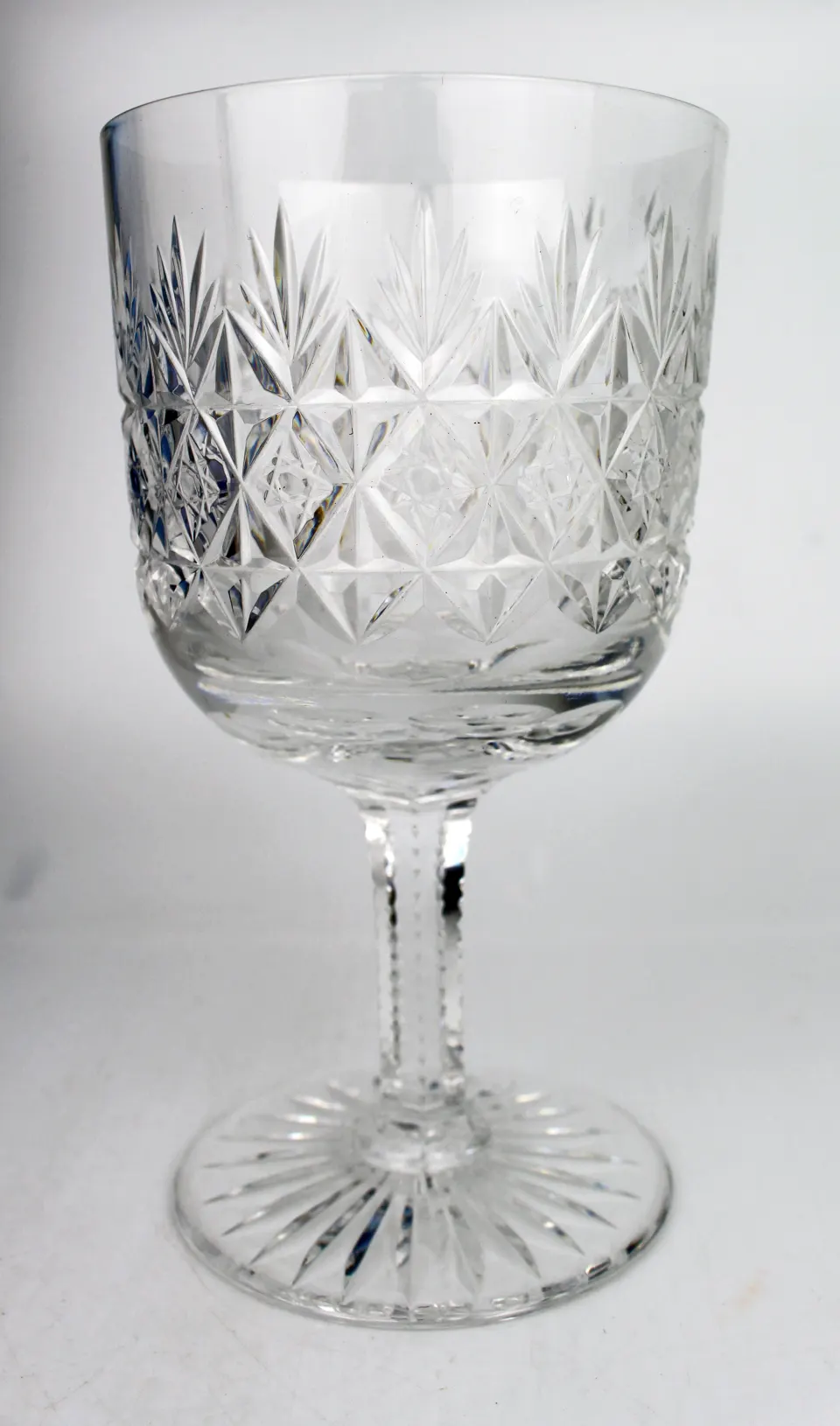 Vintage Thomas Webb Crystal Cut Glass Goblet