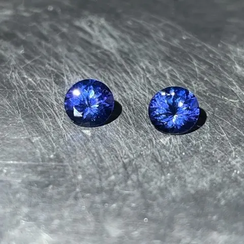 Tanzanite Pair, 1.19 & 1.18 CT