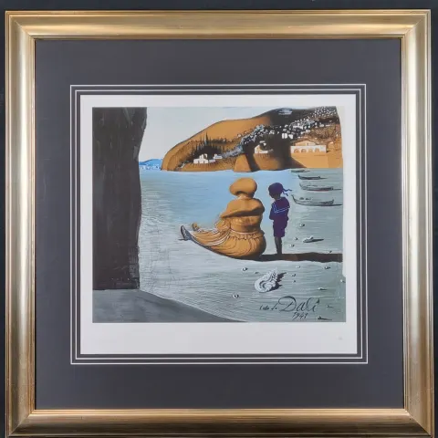 Salvador Dali Limited Edition "Bouche Mysterieuse Appraissant Dans Le Dos De Ma Nourrice"