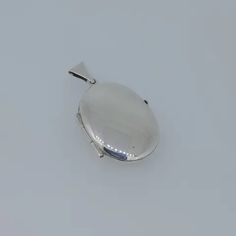 Silver Oval Polished Locket