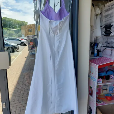 Prom or pageant dress, lilac and white size medium