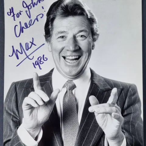 Max Bygraves Original Signature