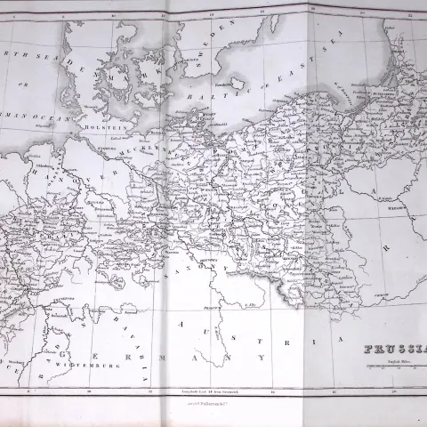 Prussia Detailed Antique 179-Year-Old Engraved Map-12-TR