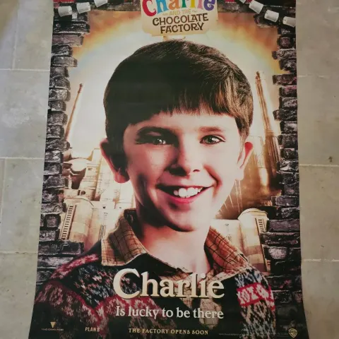 Johnny Depp's Charlie and The Chocolate Factory Original Cinema Banner 2005