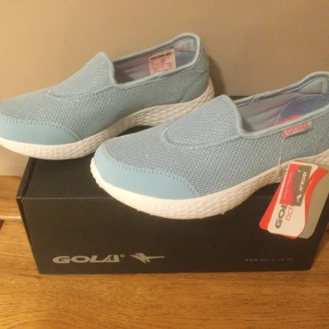 Gola “San Luis” Ladies Trainers, Size 3, Powder Blue/Pink - New RRP £33.00