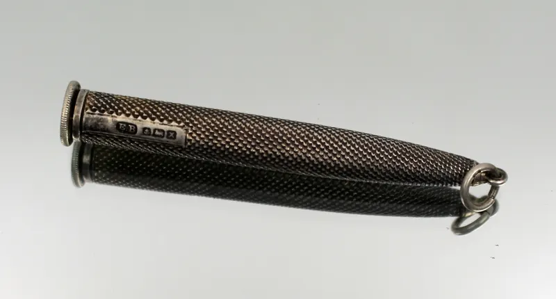 Antique Victorian Sterling Silver Cigar Piercer – Edward Baker, Birmingham 1897