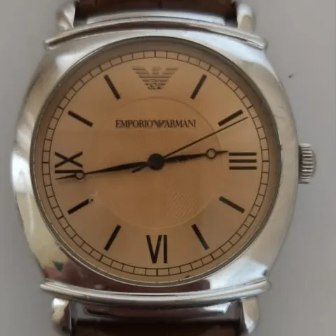 Emporio Armani AR-0264 – Vintage Stainless Steel Dress Watch
