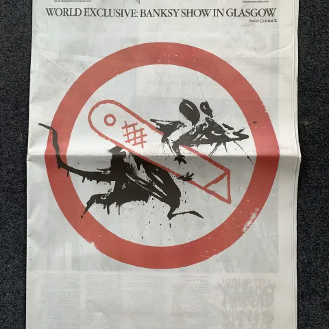 Banksy Limited Edition Glasgow Newspaper Free Post Worldwide